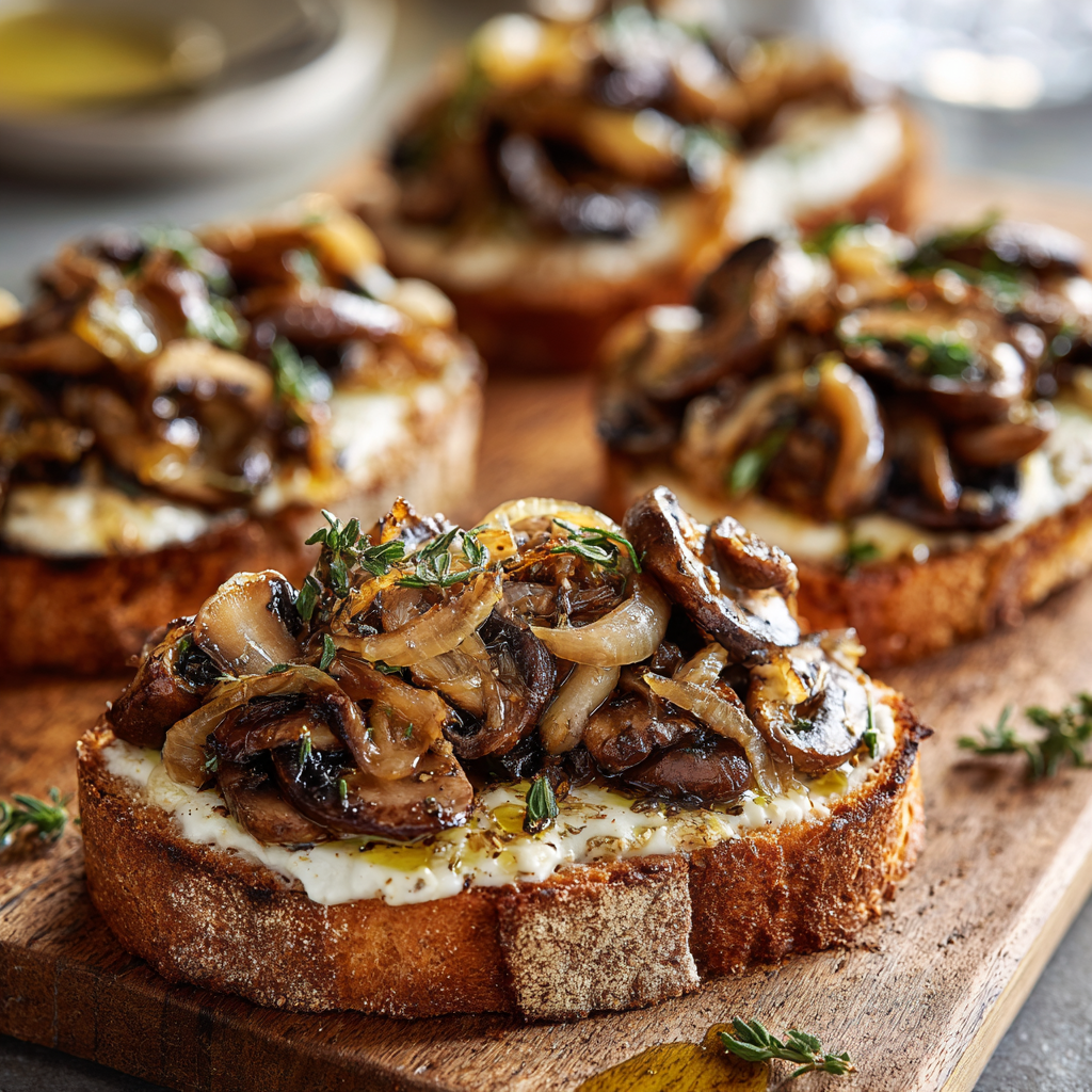 Creamy Mushroom Toast Recipe