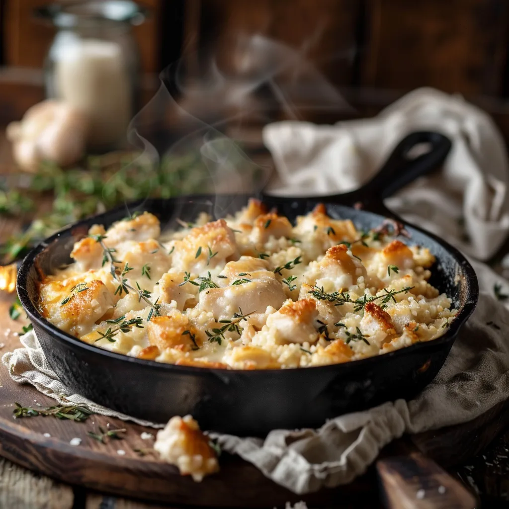 One-Pot Creamy Chicken and Rice Casserole Recipe