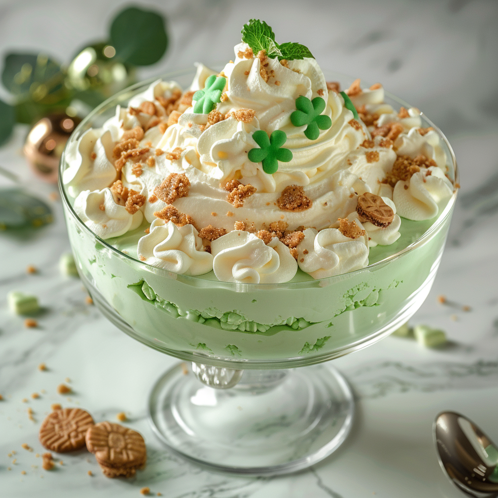 Shamrock Cheesecake Fluff Recipe
