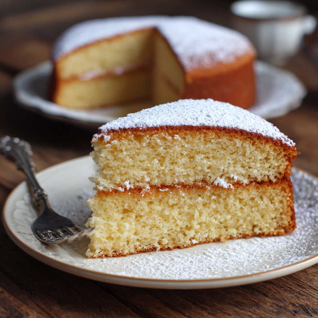 Simple Vanilla Sponge Cake Recipe - Recipe Image