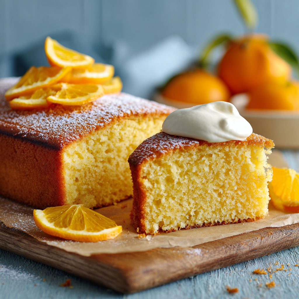Orange Sponge Cake Recipe - Recipe Image