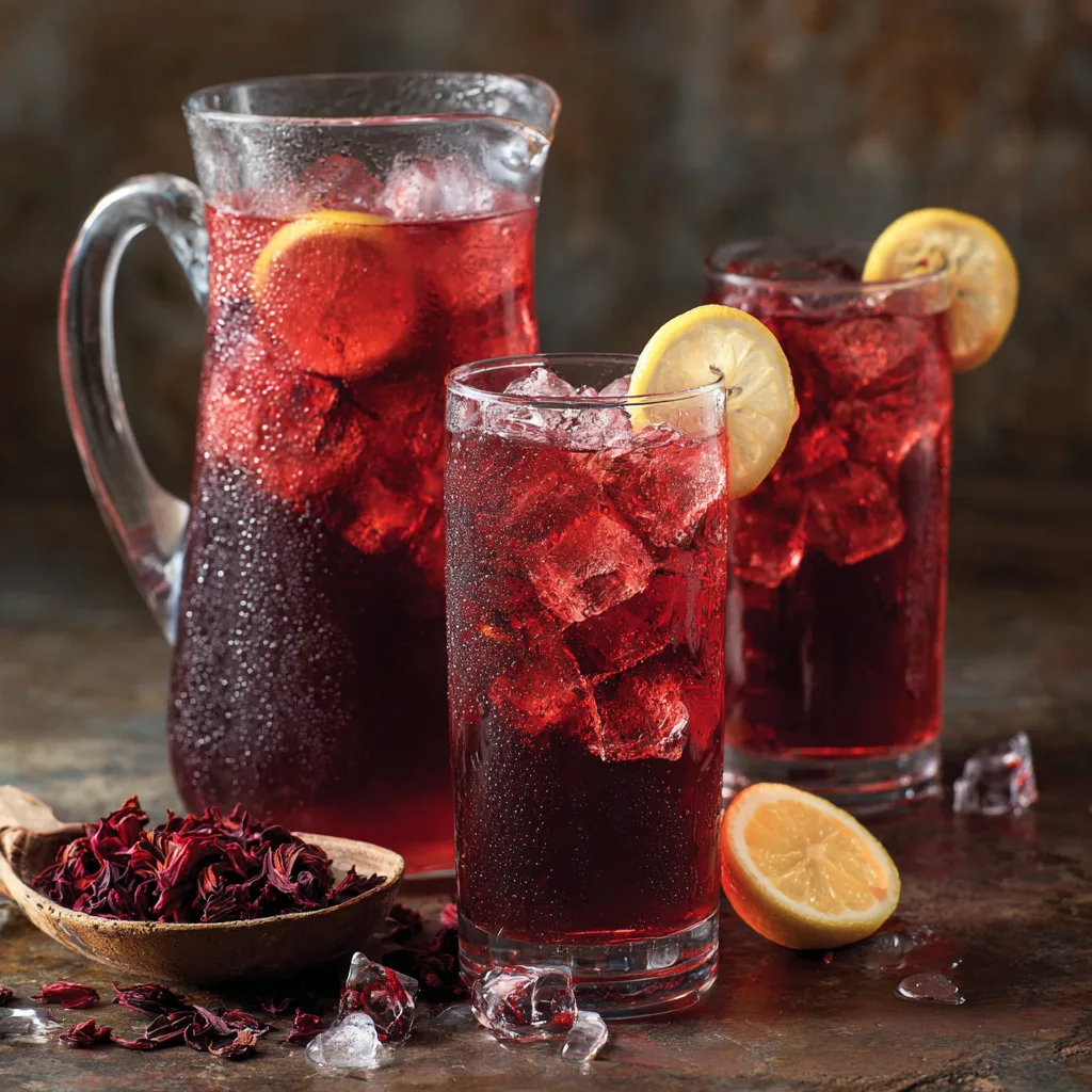 Hibiscus Iced Tea Cooler Recipe