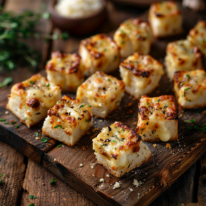 Cheesy Garlic Bread Bites Recipe