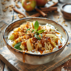 Caramel Apple Yogurt Bowl Recipe