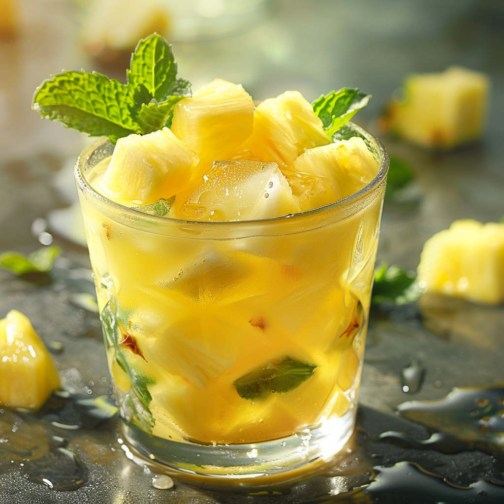 Pineapple Mint Cooler Recipe