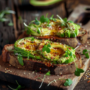 Home 8 Avocado Toast with Honey Chili Recipe