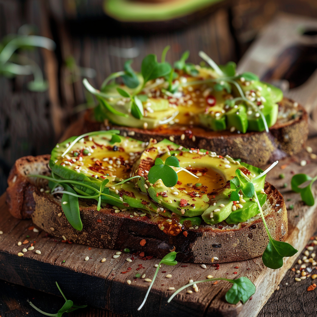 Avocado Toast with Honey Chili Recipe