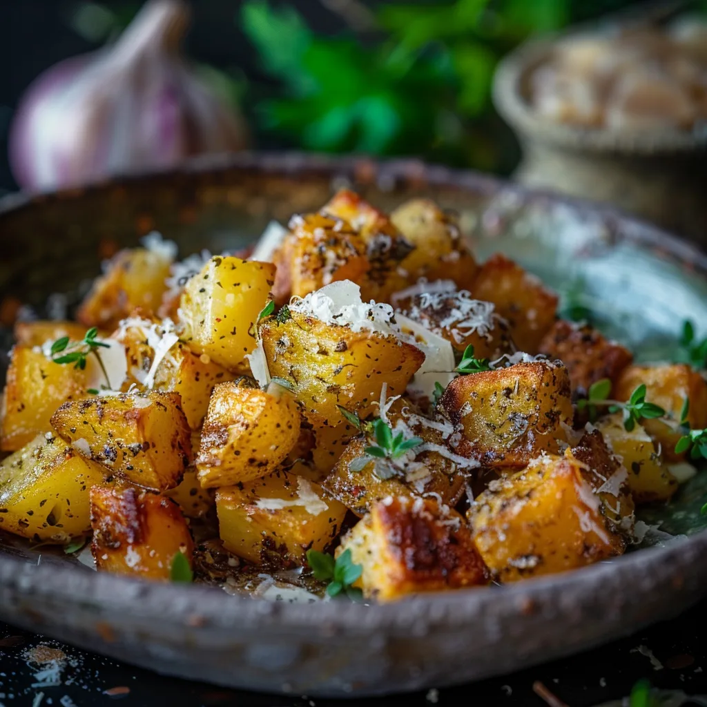 Garlic Parmesan Roasted Potatoes Recipe