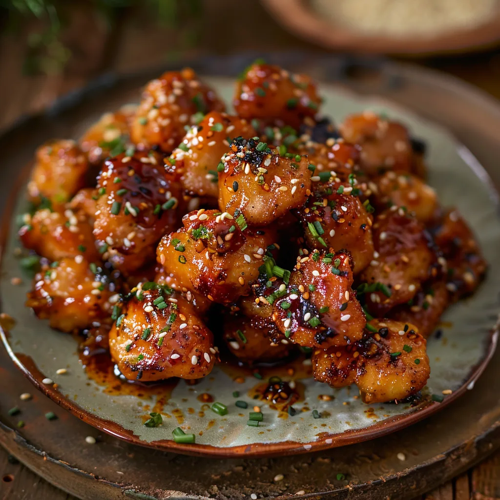 Honey Garlic Chicken Bites Recipe