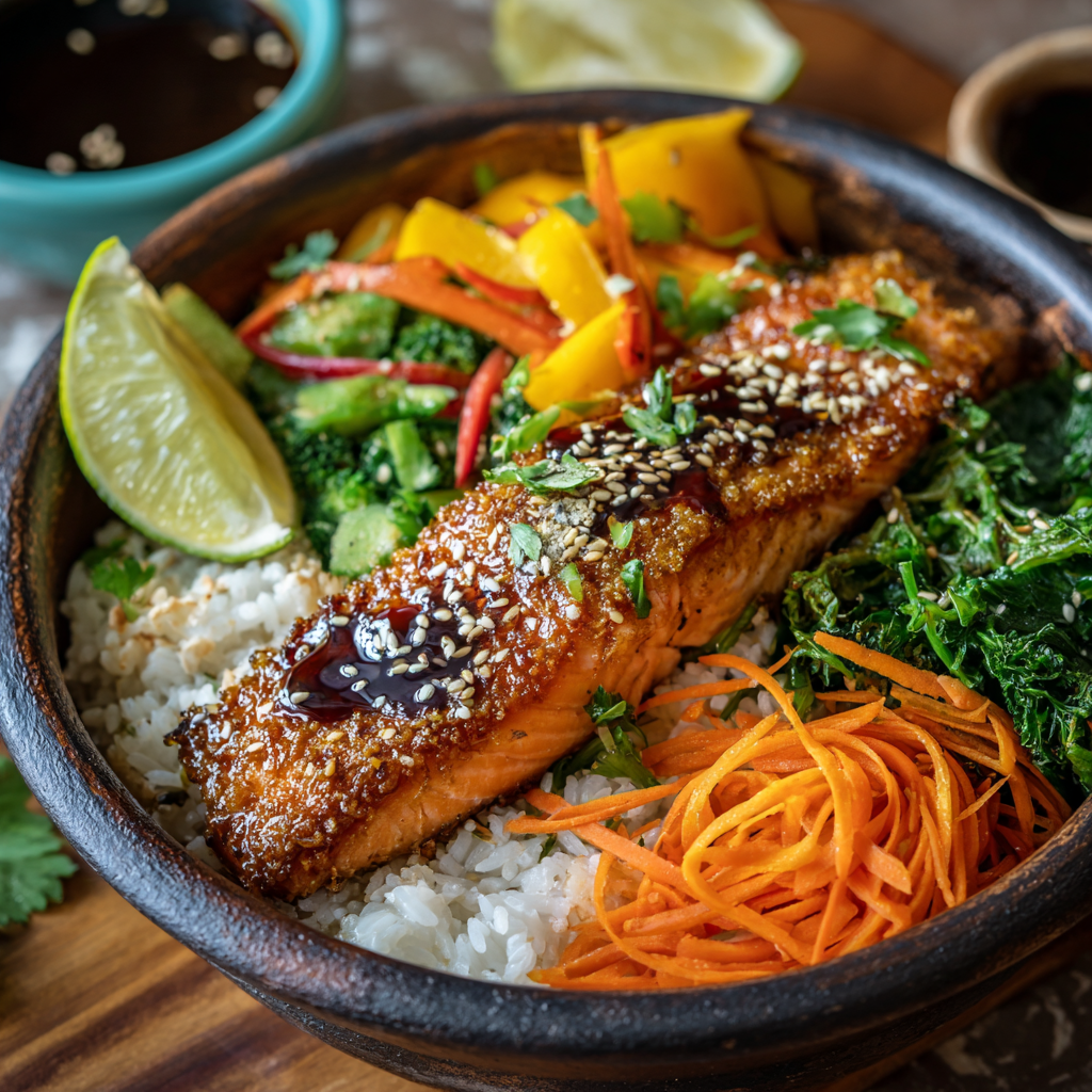 Teriyaki Salmon Bowl Recipe