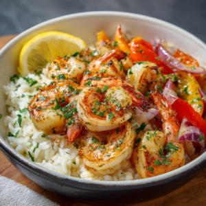 Garlic Butter Shrimp Bowl Recipe