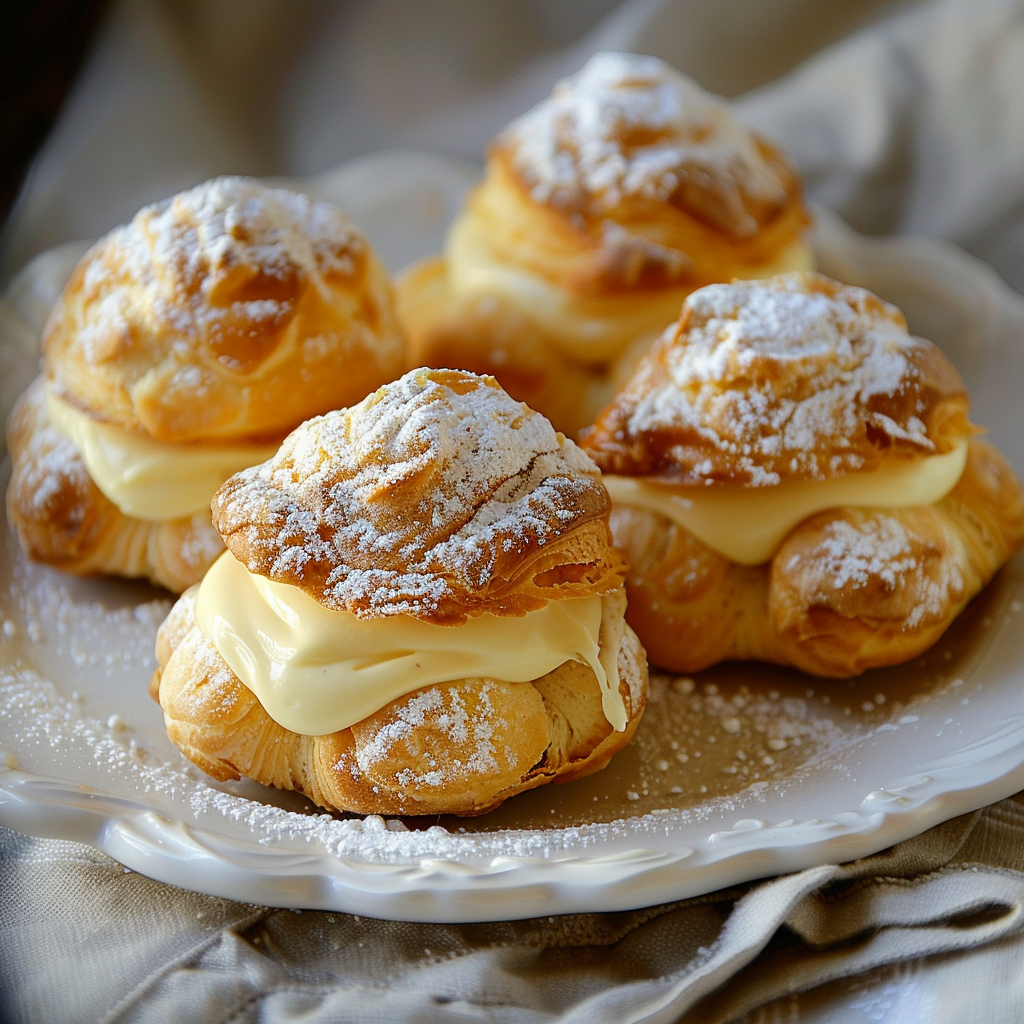 Vanilla Custard Cream Puffs Recipe