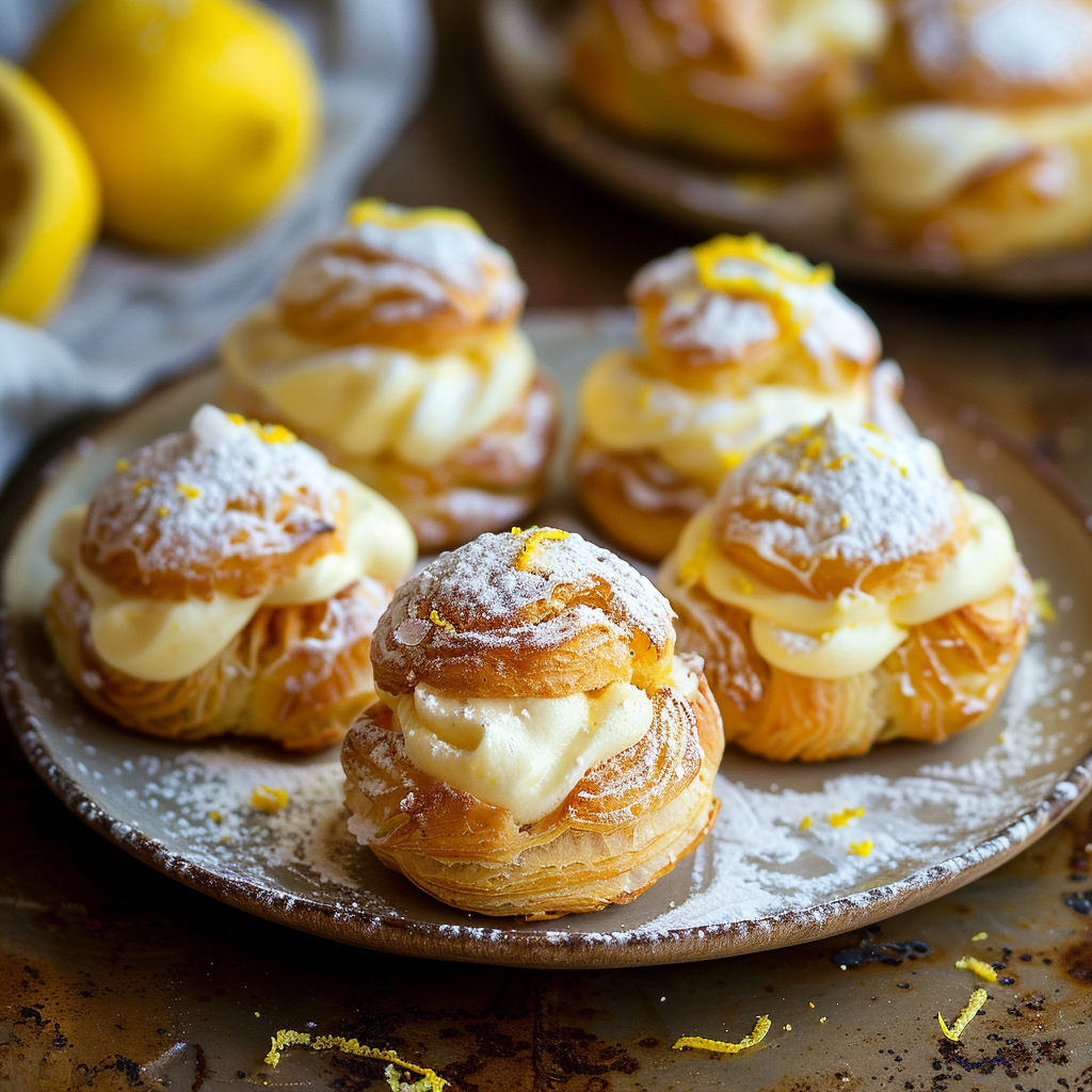 Lemon Cream Puffs Recipe