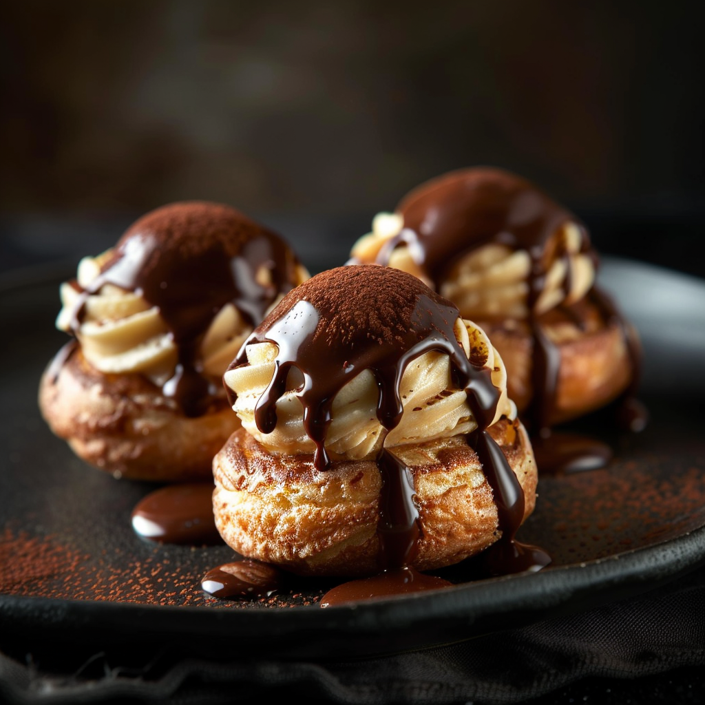 Coffee Cream Profiteroles Recipe - Recipe Image