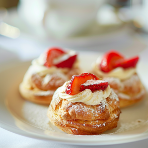 Mini Strawberry Cream Puffs Recipe