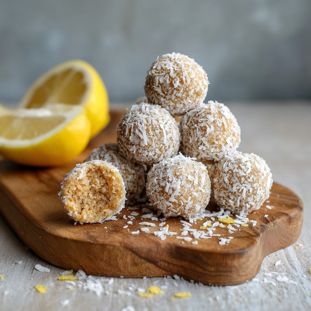 Lemon Coconut Energy Balls Recipe