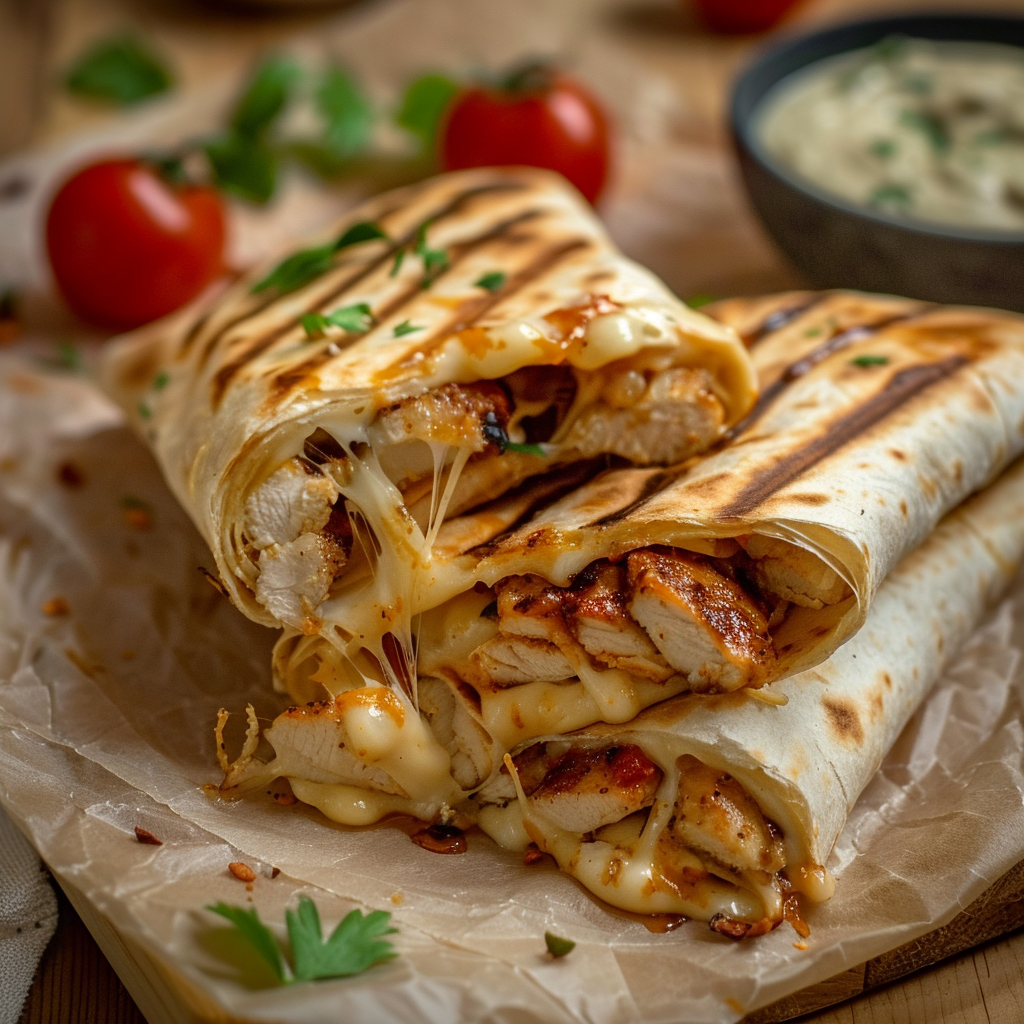 Chicken Cheese Wraps Recipe