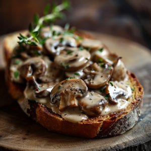 Creamy Mushroom Toast Recipe