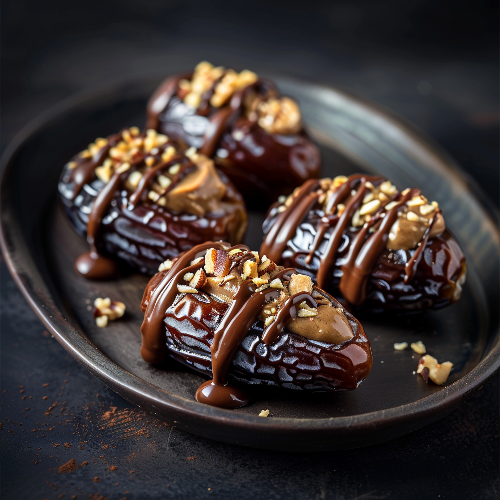 Peanut Butter Stuffed Dates Recipe