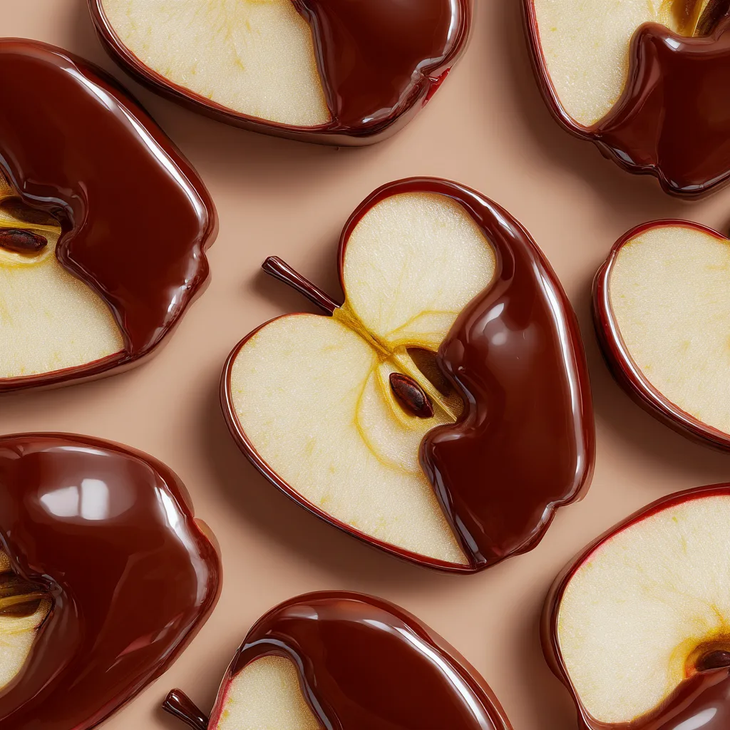 Chocolate Dipped Apple Slices Recipe