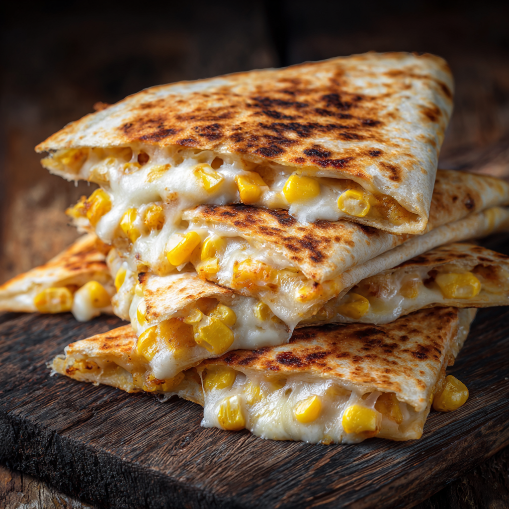 Cheesy Corn Quesadilla Recipe