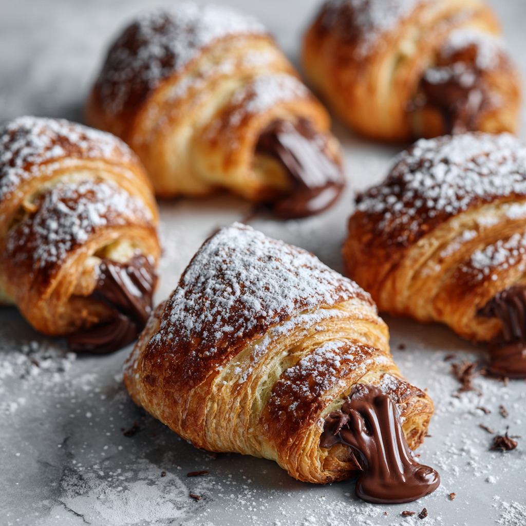 Chocolate Stuffed Croissant Bites Recipe