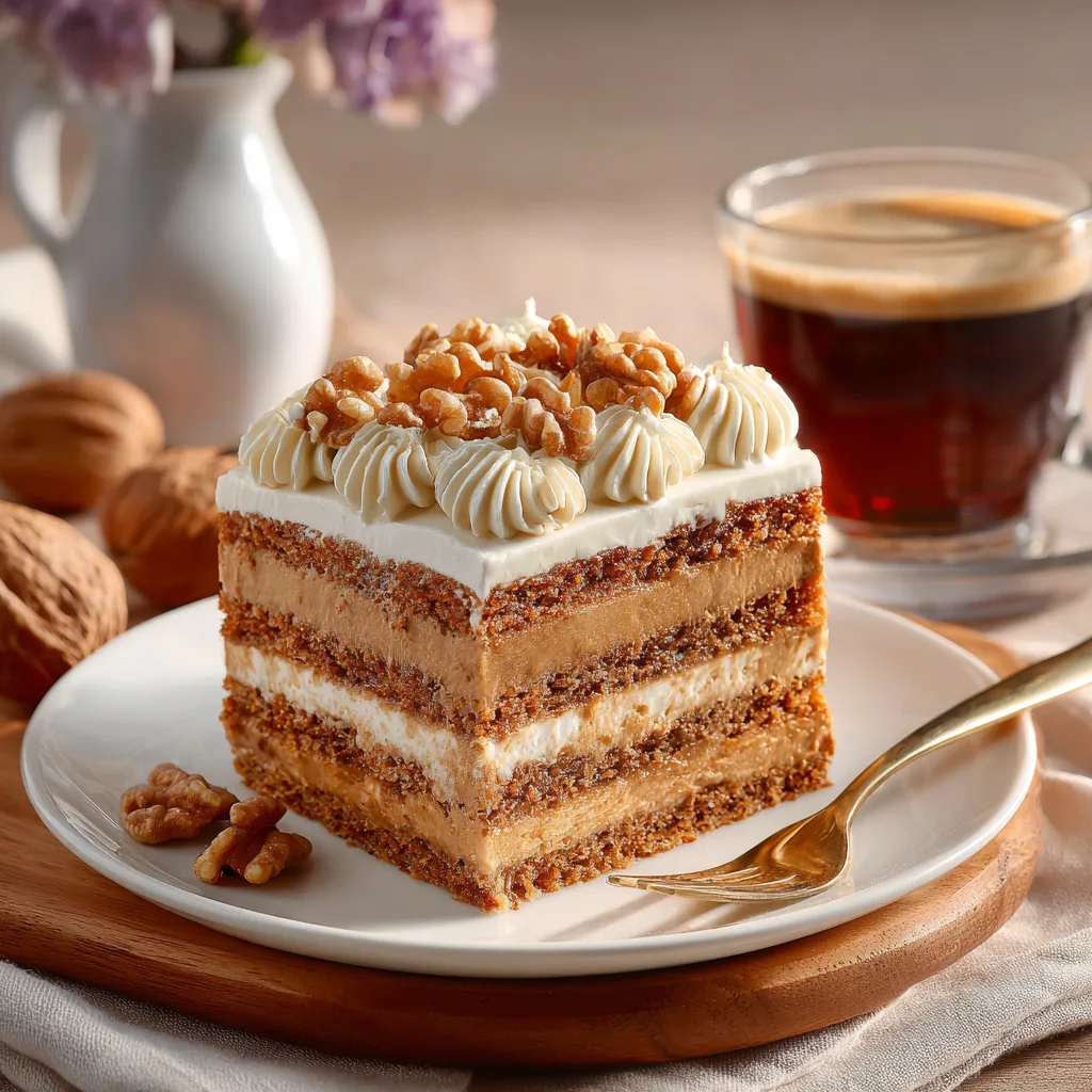 Coffee Walnut Cake Recipe