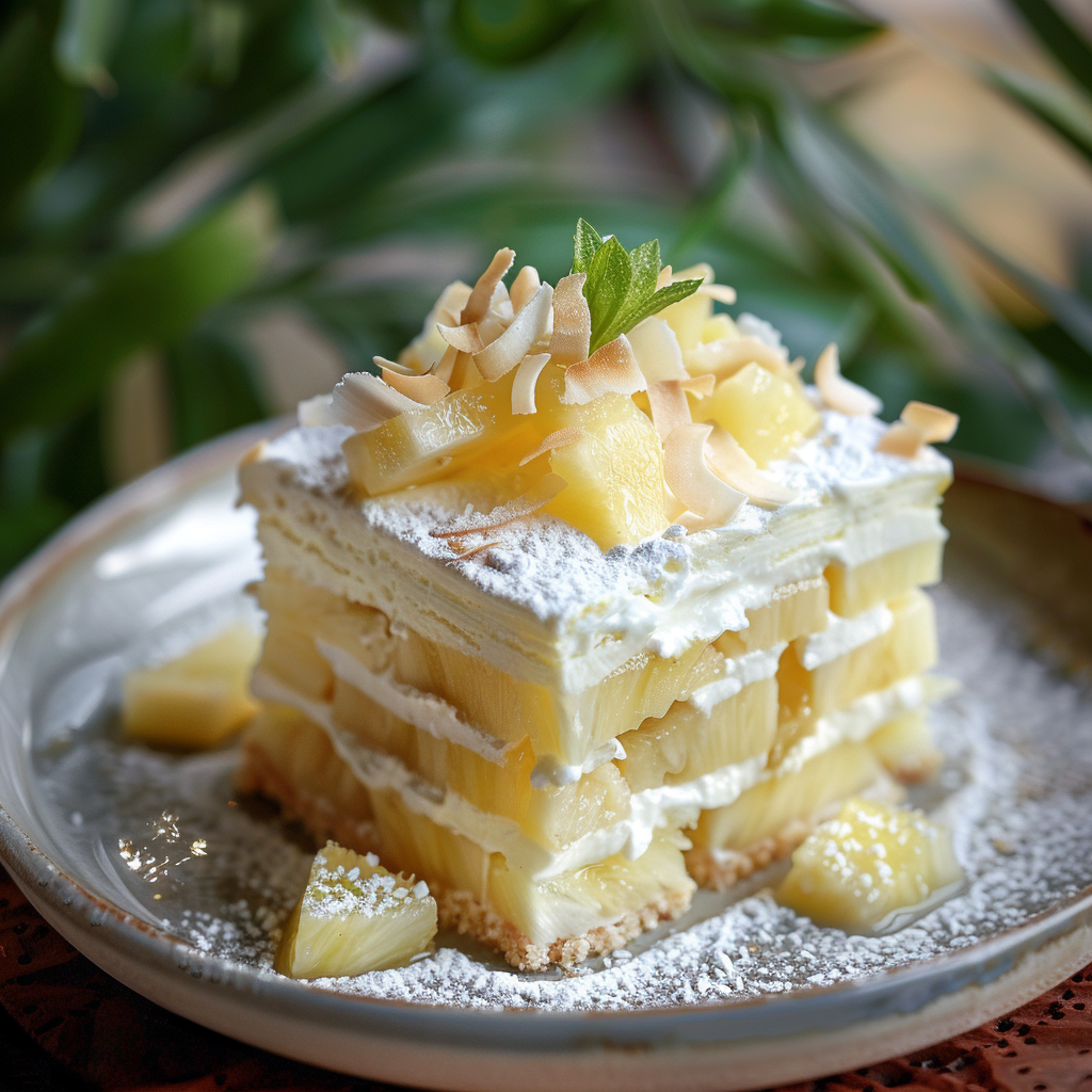 Coconut Pineapple Icebox Cake Recipe
