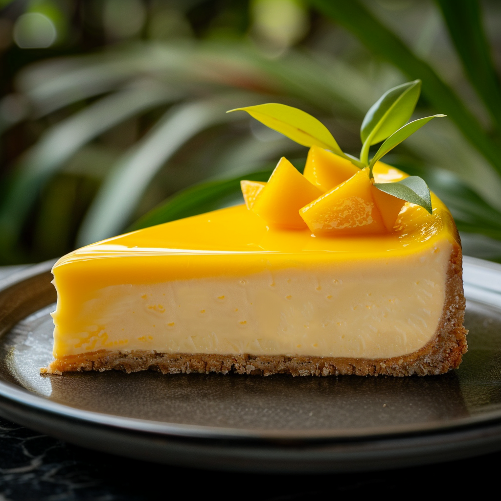 Mango Cheesecake Delight Cake Recipe 2 Mango Cheesecake Delight Cake Recipe - Recipe Image