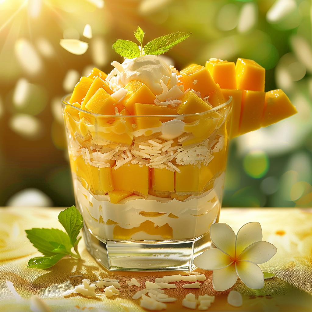 Mango Sticky Rice Parfait 🥭 Recipe