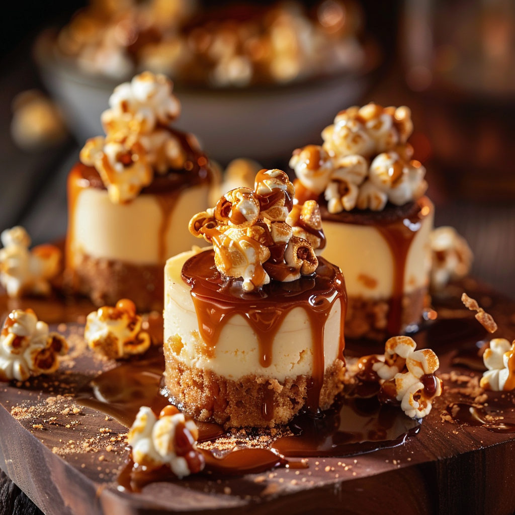 Caramel Popcorn Cheesecake 🍿 Recipe