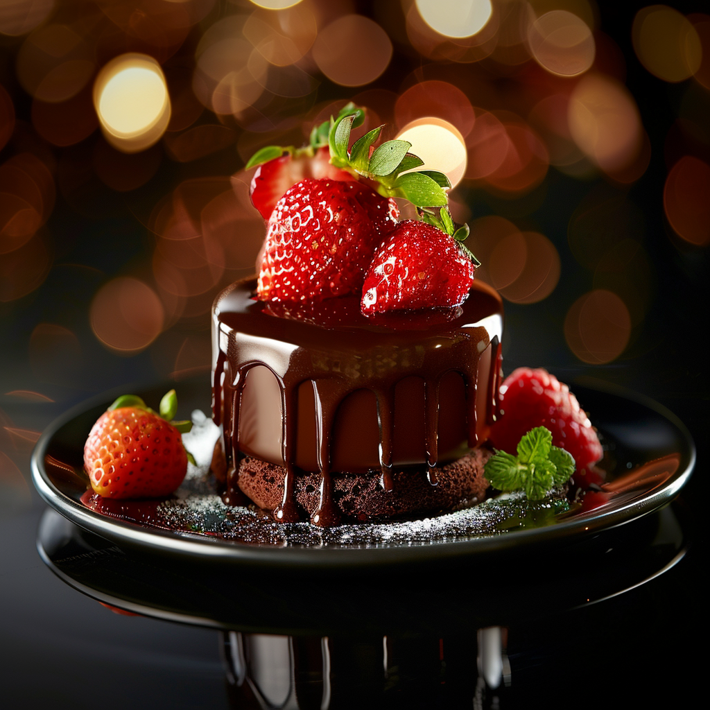 Strawberry Chocolate Dome Cakes 🍓 Recipe