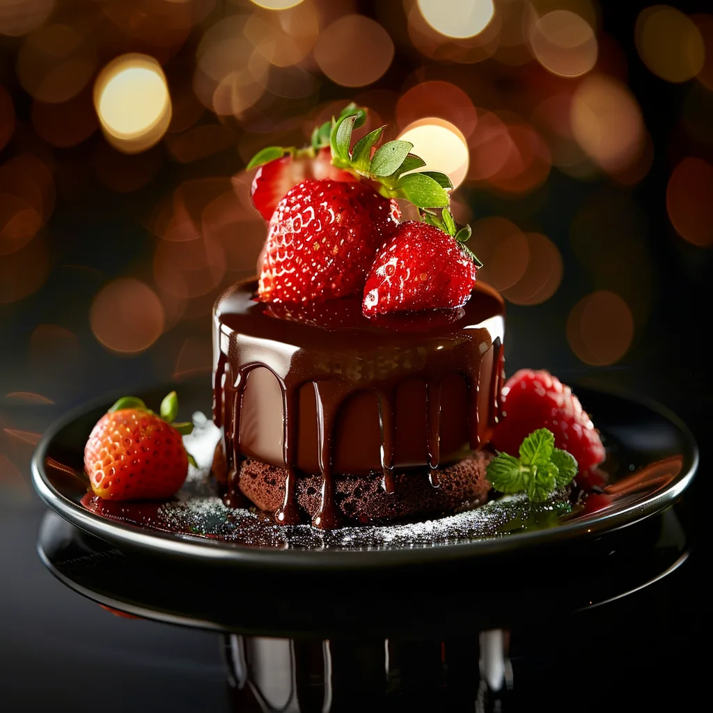 Strawberry Chocolate Dome Cakes 🍓 Recipe