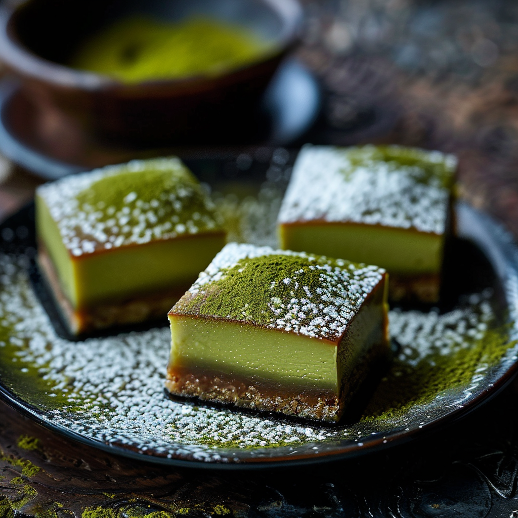 Matcha Lava Cheesecake Bars 🍵 Recipe