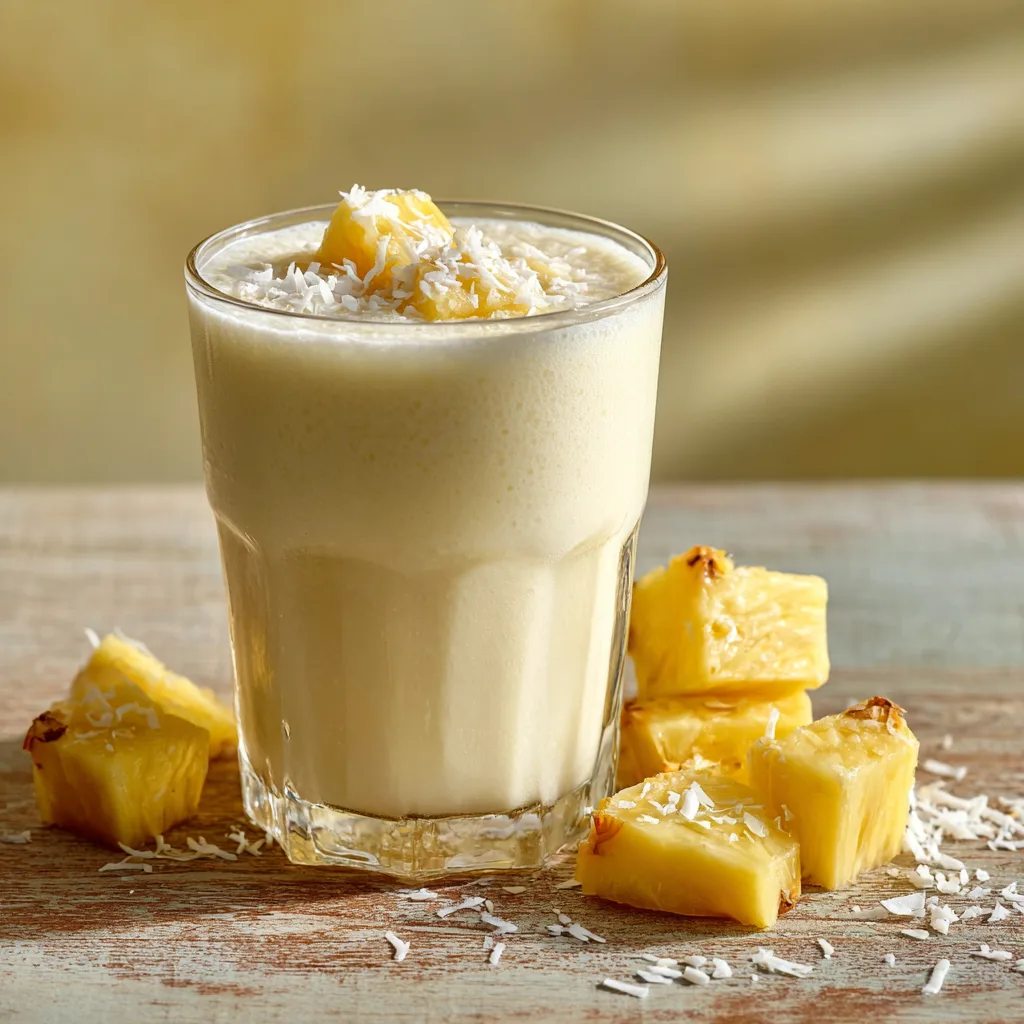 Coconut Pineapple Kefir Smoothie Recipe