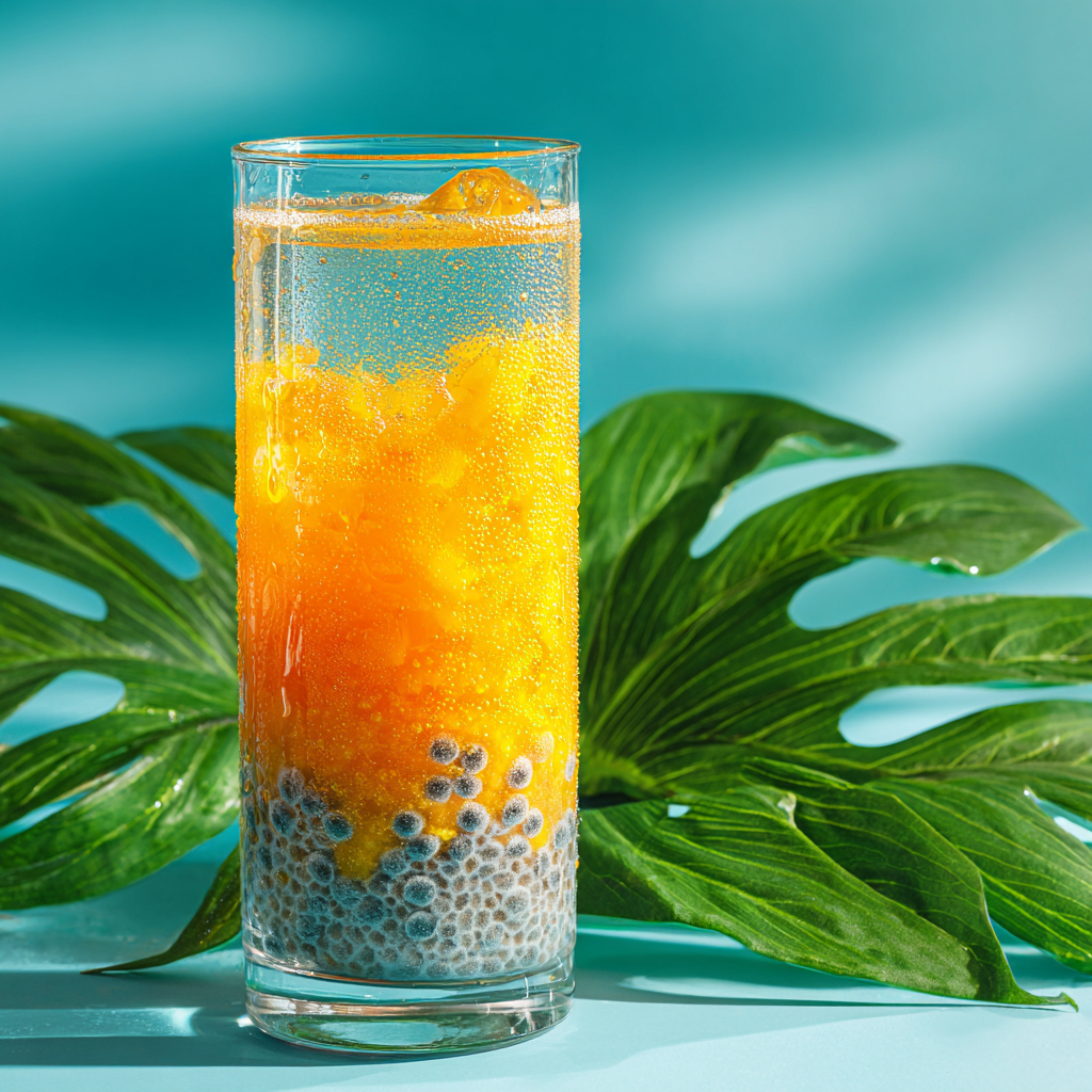 Mango Chia Bubble Drink Recipe