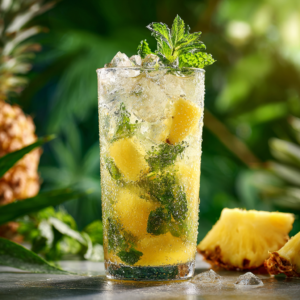 Pineapple Ginger Mojito (Non-Alcoholic) Recipe