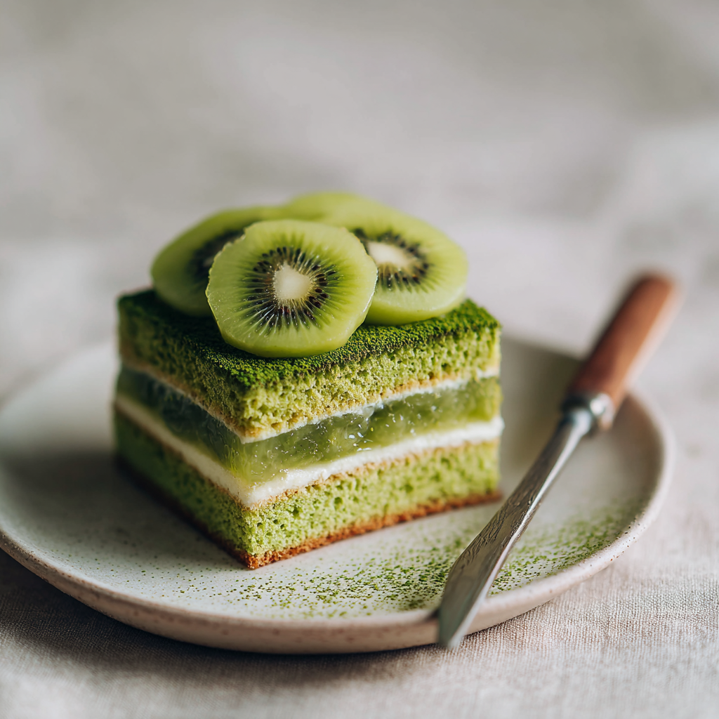 Mizuba Matcha Kiwi Cake Recipe - Recipe Image