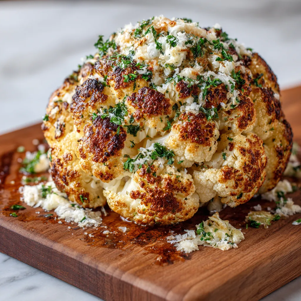 Whole Roasted Cauliflower Recipe - Recipe Image