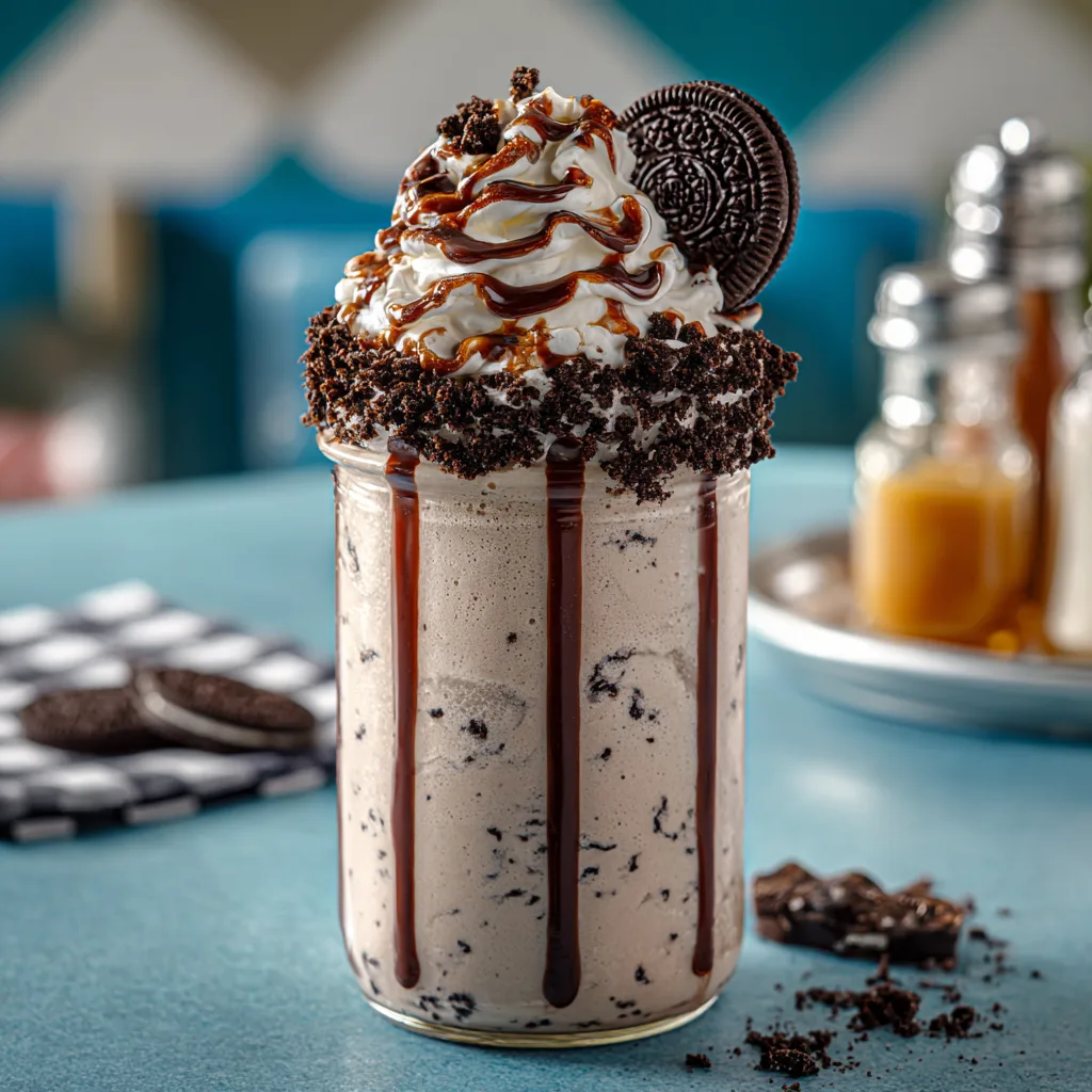 Oreo Milkshake Deluxe Recipe 2 Oreo Milkshake Deluxe Recipe - Recipe Image