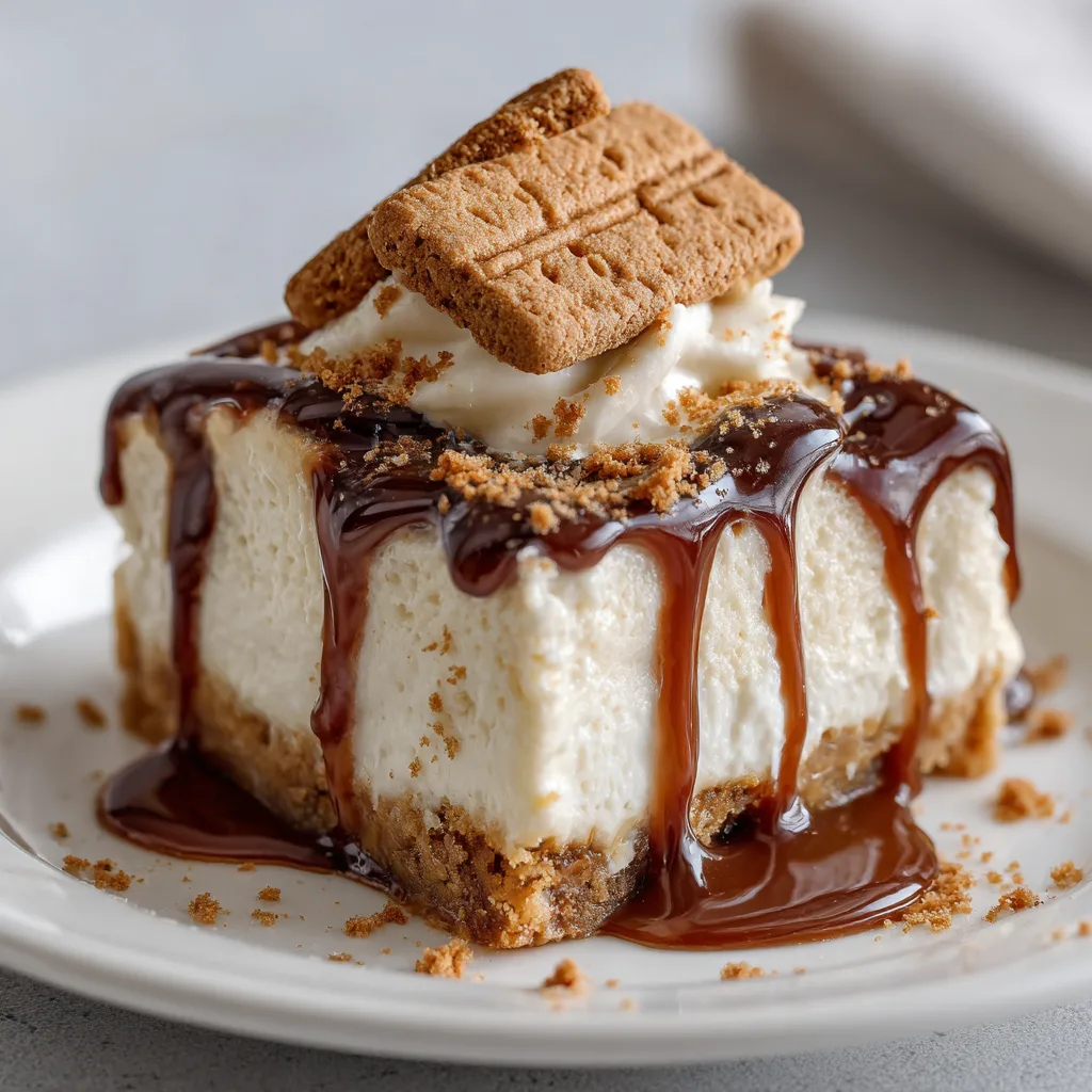 Biscoff Cheesecake Bars Recipe - Recipe Image