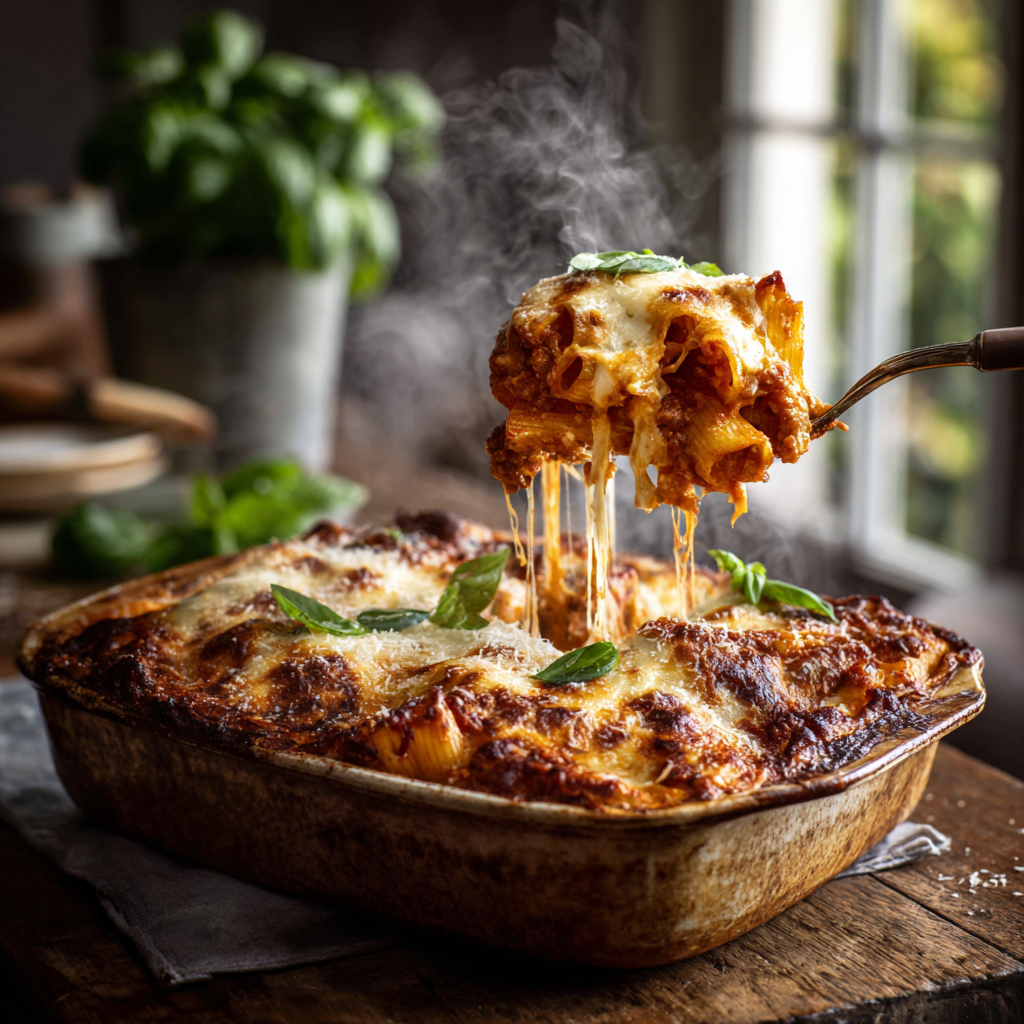 Cheesy Baked Pasta Recipe - Recipe Image