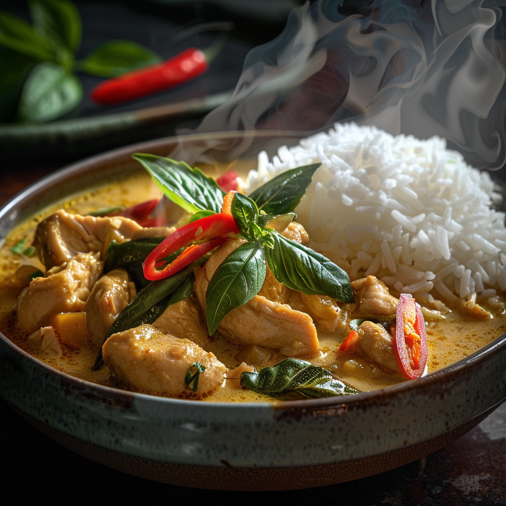 Thai Chicken Coconut Curry Recipe - Recipe Image