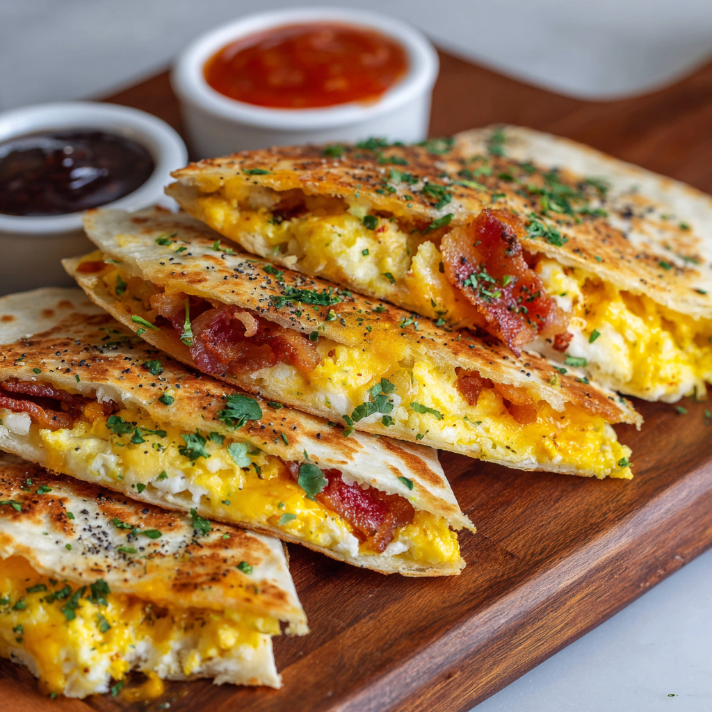 Mini Breakfast Quesadilla Recipe 2 Mini Breakfast Quesadilla Recipe - Recipe Image