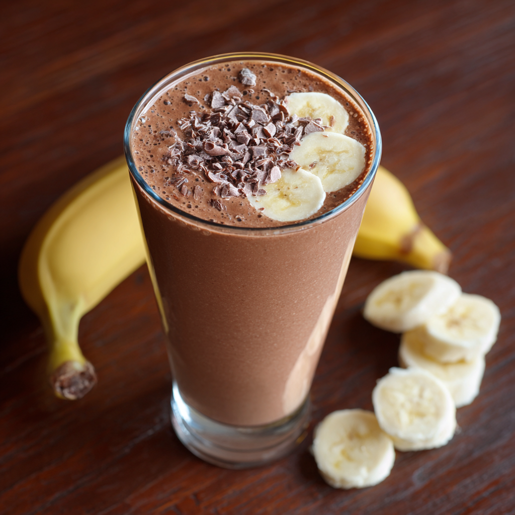 Chocolate Banana Smoothie Recipe 2 Chocolate Banana Smoothie Recipe - Recipe Image