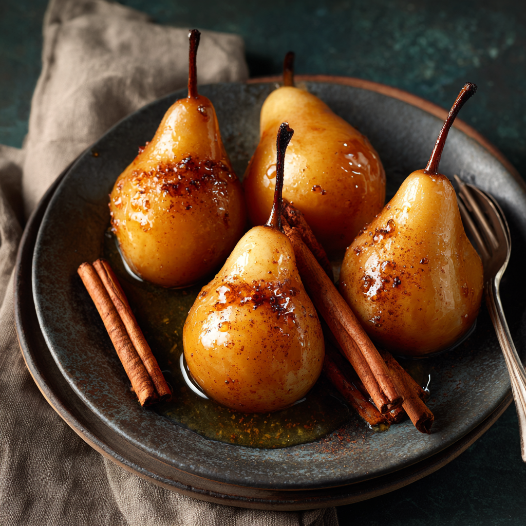 Baked Honey Cinnamon Pears Recipe 2 Baked Honey Cinnamon Pears Recipe - Recipe Image