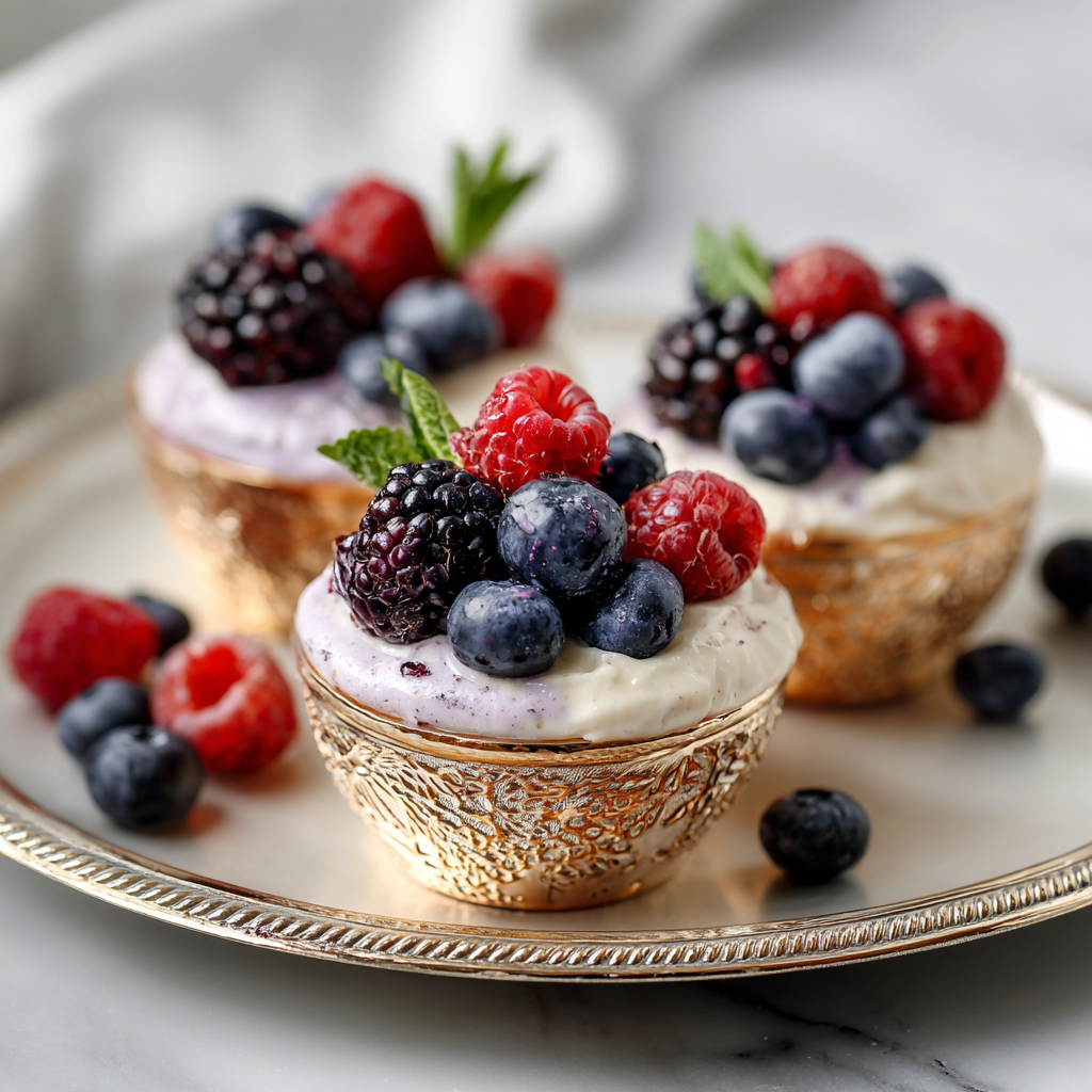 Vanilla Berry Yogurt Cups Recipe 2 Vanilla Berry Yogurt Cups Recipe - Recipe Image