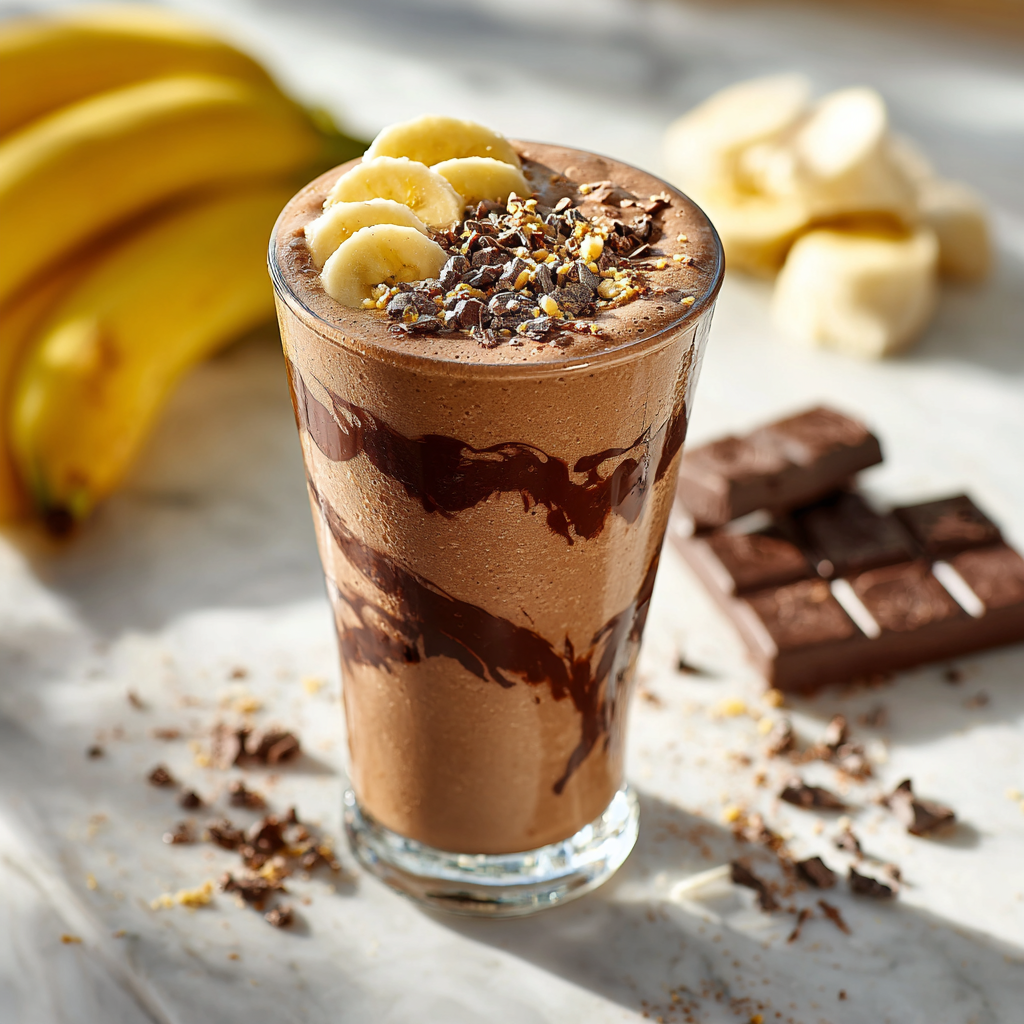 Chocolate Banana Smoothie Recipe - Recipe Image