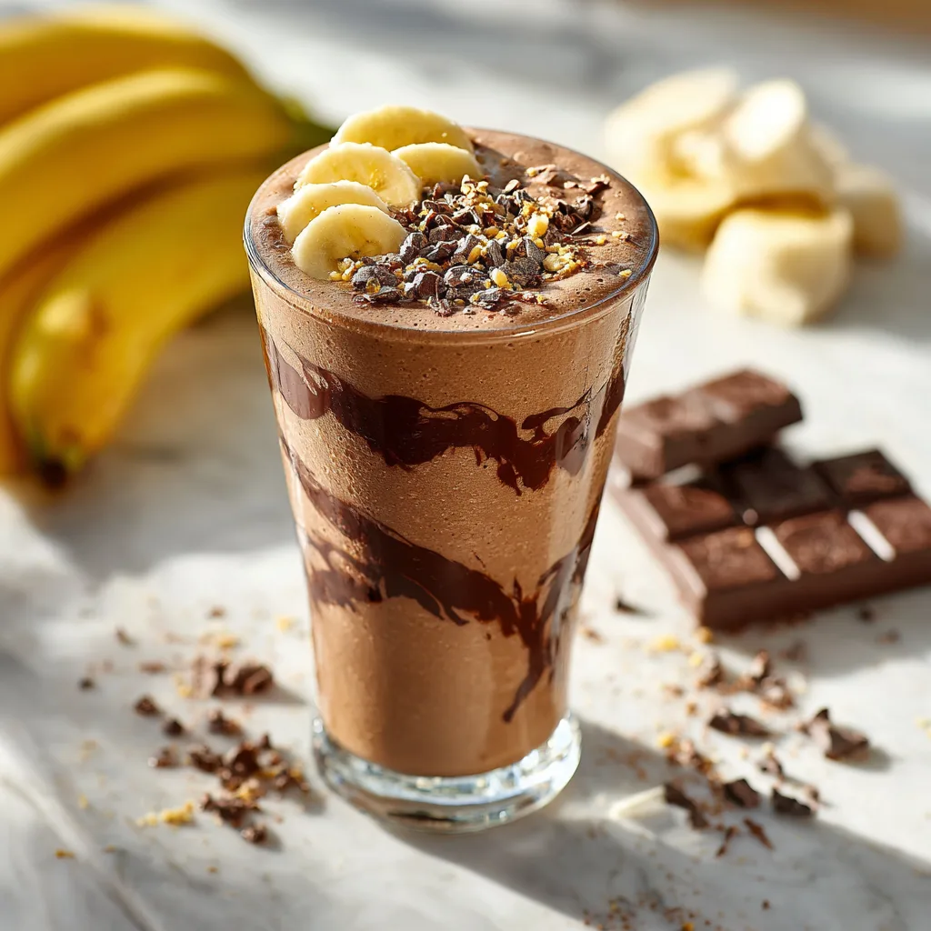 Chocolate Banana Smoothie Recipe 2 Chocolate Banana Smoothie Recipe - Recipe Image