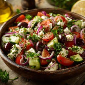 Mediterranean Tomato Cucumber Salad Recipe